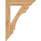 Ekena Millwork Olympic Traditional Smooth Bracket w/ Offset Brace, Western Red Cedar, 5 1/2"W x 22"D x 30"H BKT0604X22X30OLY01SWR - alternate 3